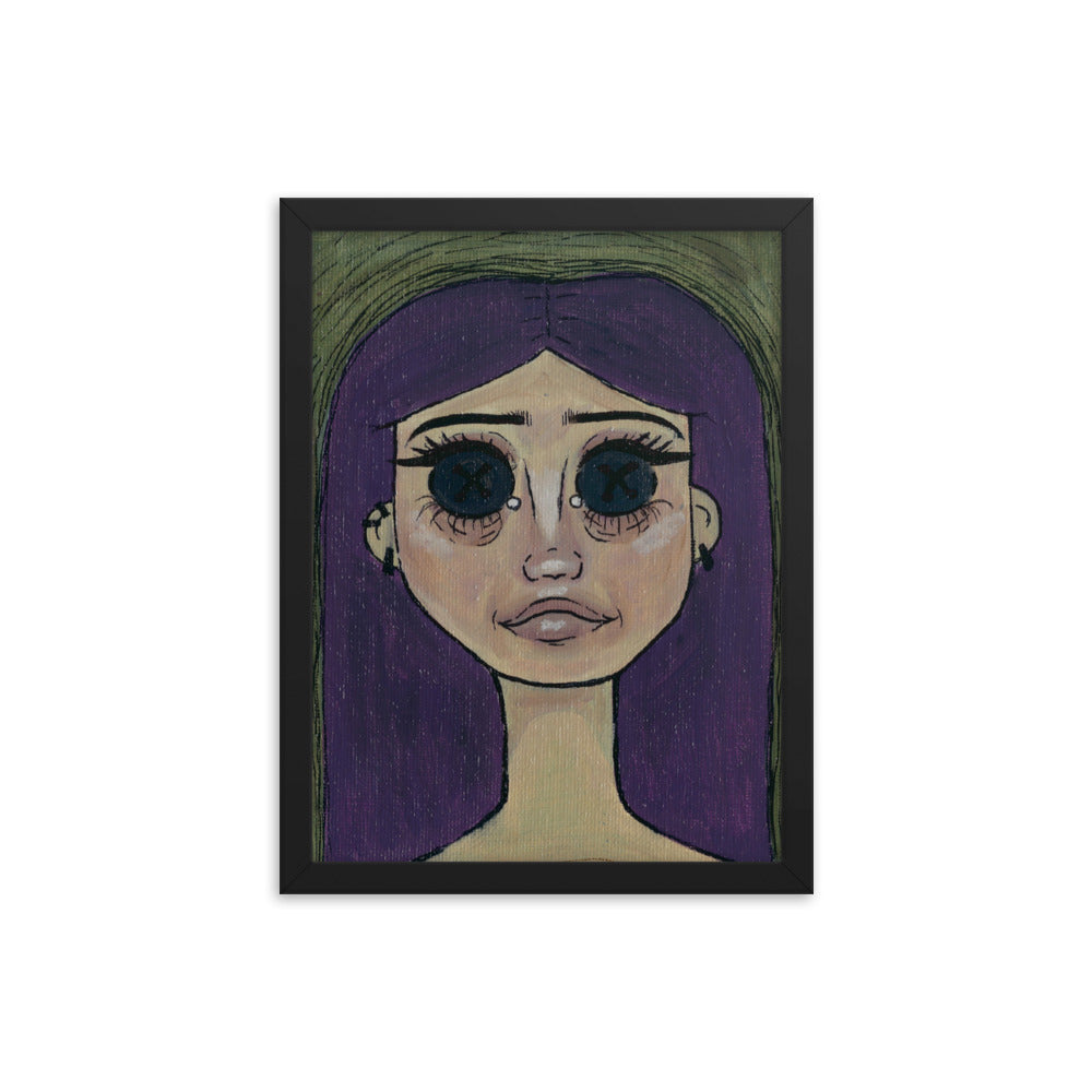 Framed Poster - Button Eyed