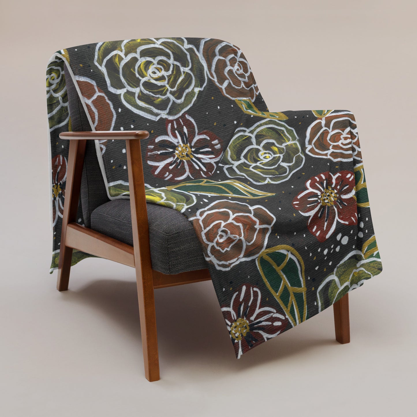 Throw Blanket - Flower Arrangement 1