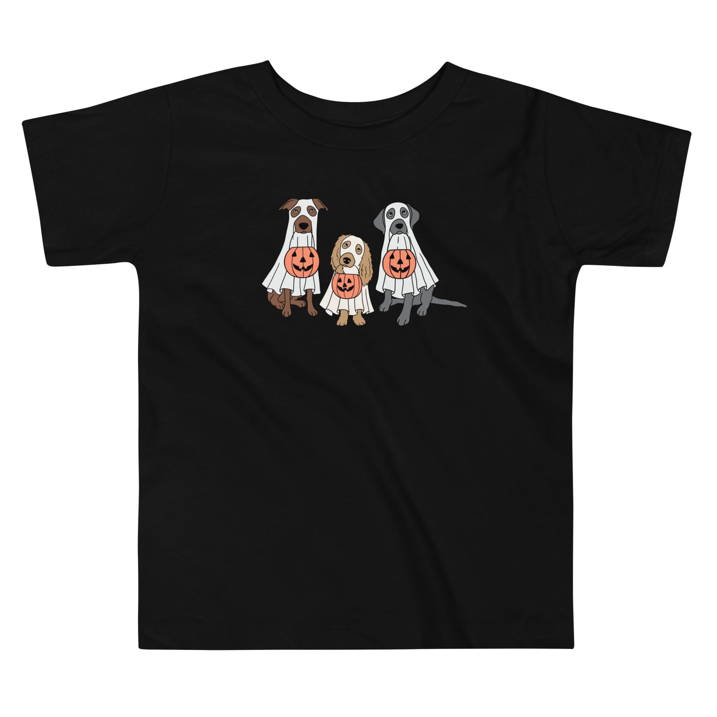 Toddler Short Sleeve Tee - Trick or Treating Dogs
