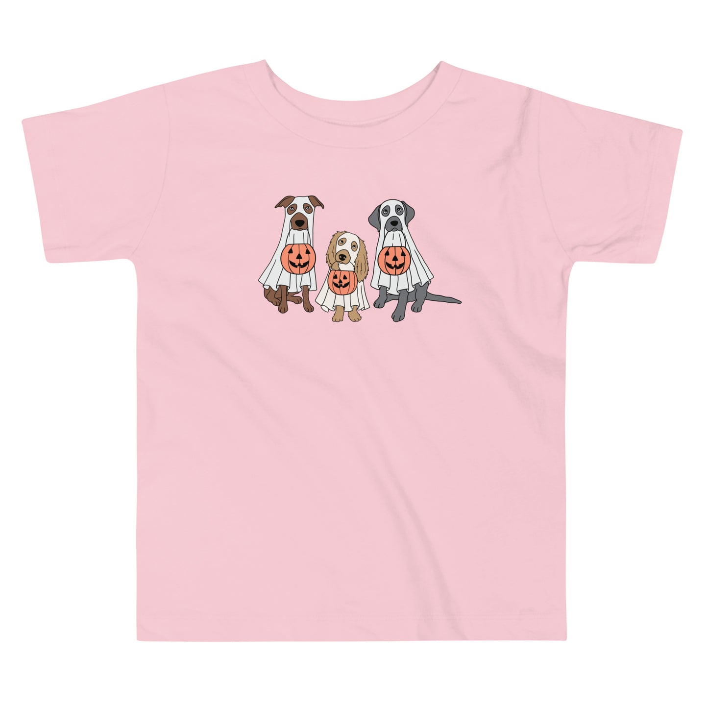 Toddler Short Sleeve Tee - Trick or Treating Dogs