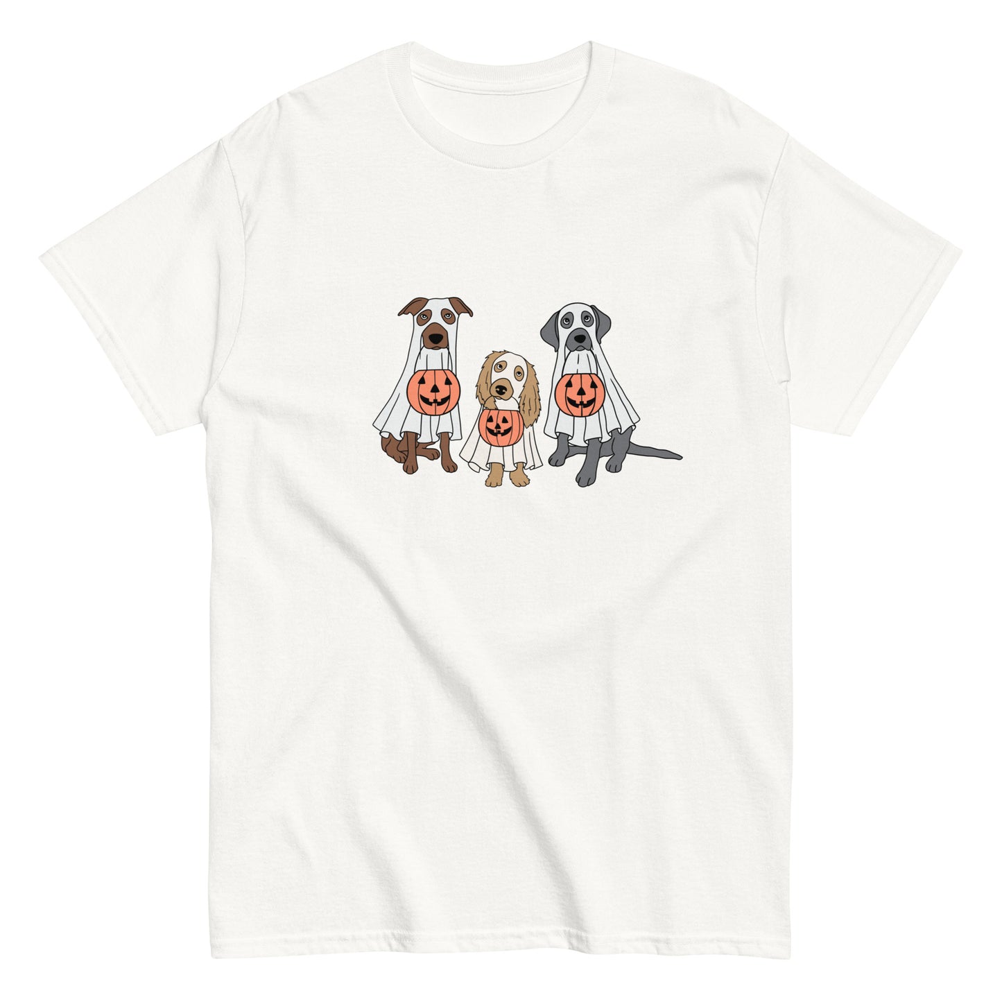 Unisex Classic Tee - Trick or Treating Dogs